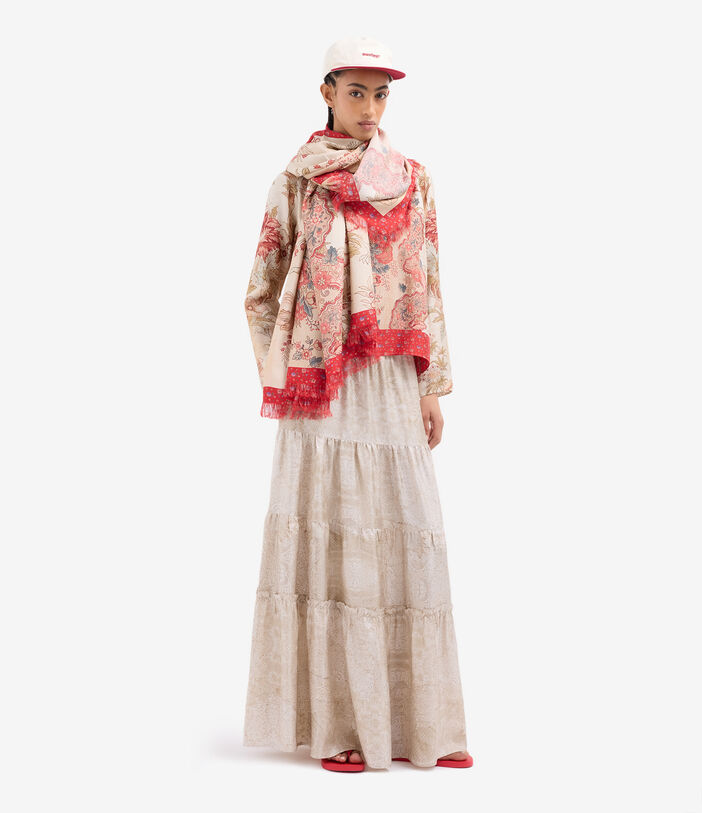 Pierre Louis Mascia ALOE Longsleeve Shirt Silk FIORI D&rsquo;ARGILLA ALOESCML10061SE518058101