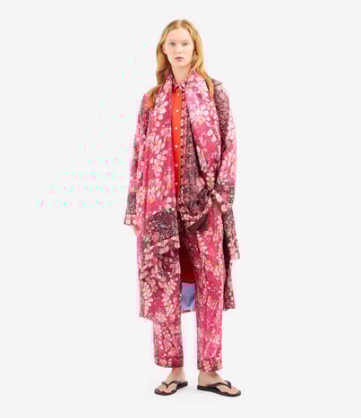 Pierre Louis Mascia ALOE Longsleeve Shirt Silk ROSSO DAMASCO ALOESCML12162SE517998101