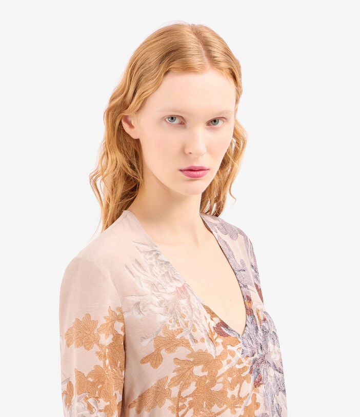 Pierre Louis Mascia BRULE Dress Silk LOTO BIANCO BRULESAB12822SE518268101