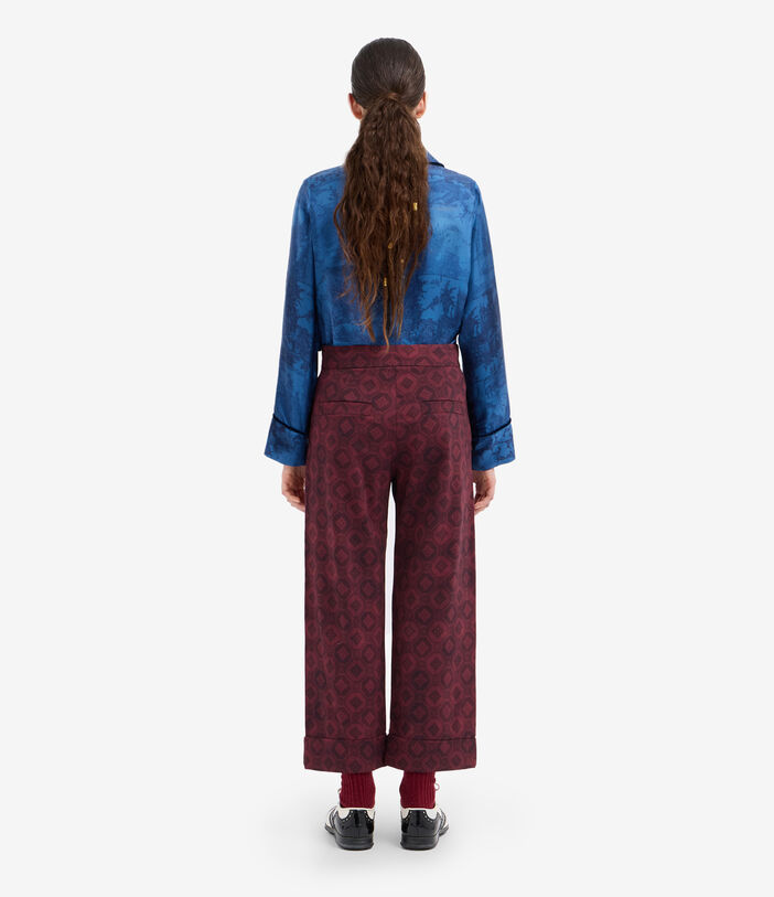 Pierre Louis Mascia DYLAN Palazzo Trousers Virgin wool Multicolor DYLANSPT12471WV143898101