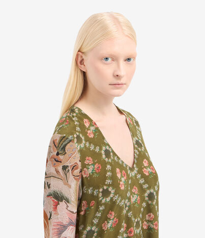 Pierre Louis Mascia TRAPEZIO Dress Silk ERBARIO TRAPEZIOSAB12349SE516375101