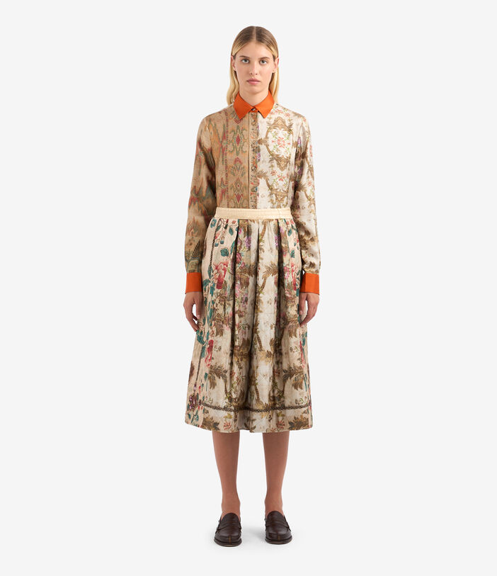 Pierre Louis Mascia ALOSOL Skirt Polyester Silk Multicolor ALOSOLGO11912PL513300101
