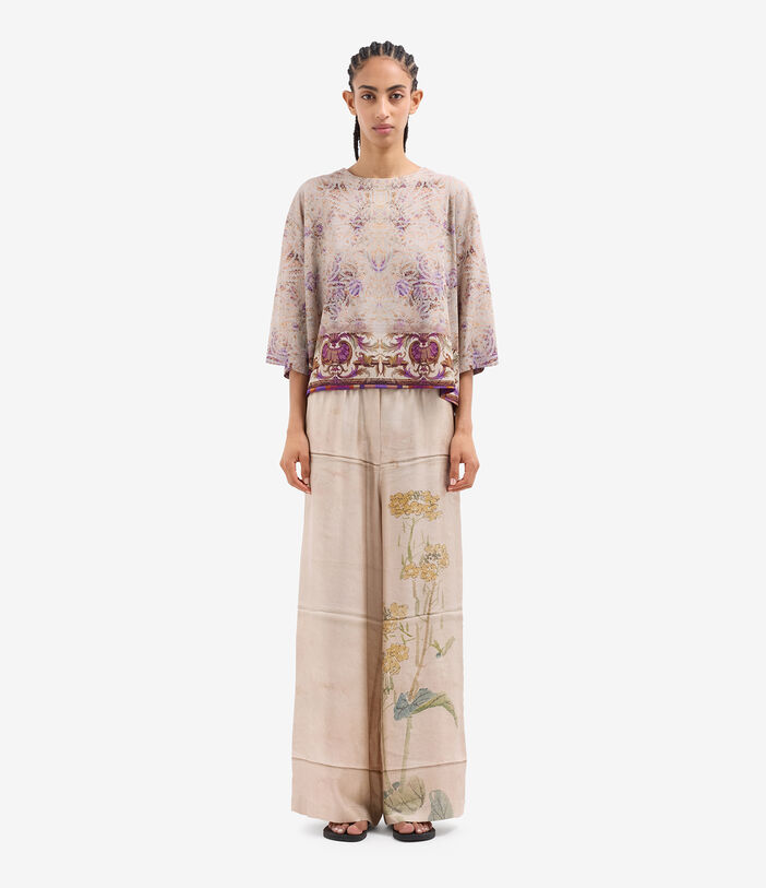 Pierre Louis Mascia ADANASTR Shortsleeve Shirt Silk ARAZZO DI LAVANDA ADANASTRSVCMC10471SE518202101