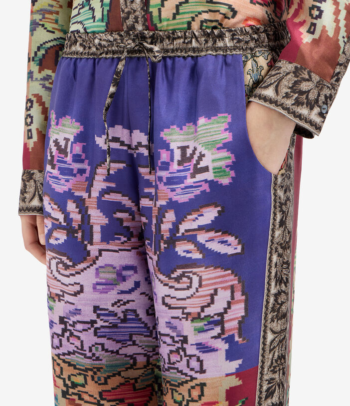 Pierre Louis Mascia ALOE Trousers Silk Pierre Louis Mascia ALOE Trousers Silk Multicolor ALOESPT10959SE516273101