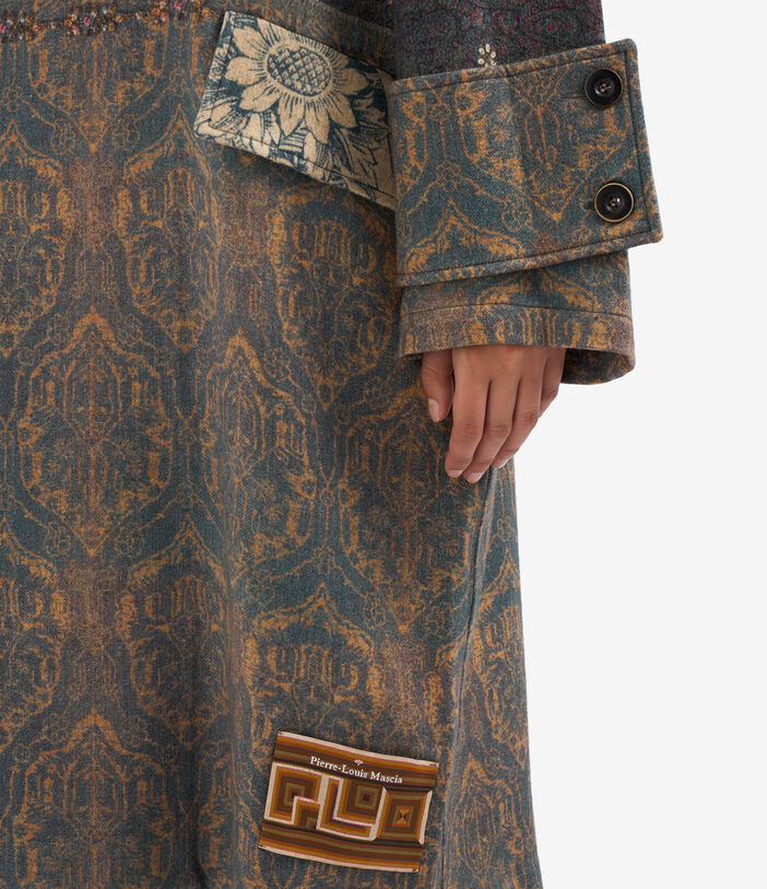 Pierre Louis Mascia PANCAKE Coat Wool Multicolor PANCAKESCPT11191WO513371101