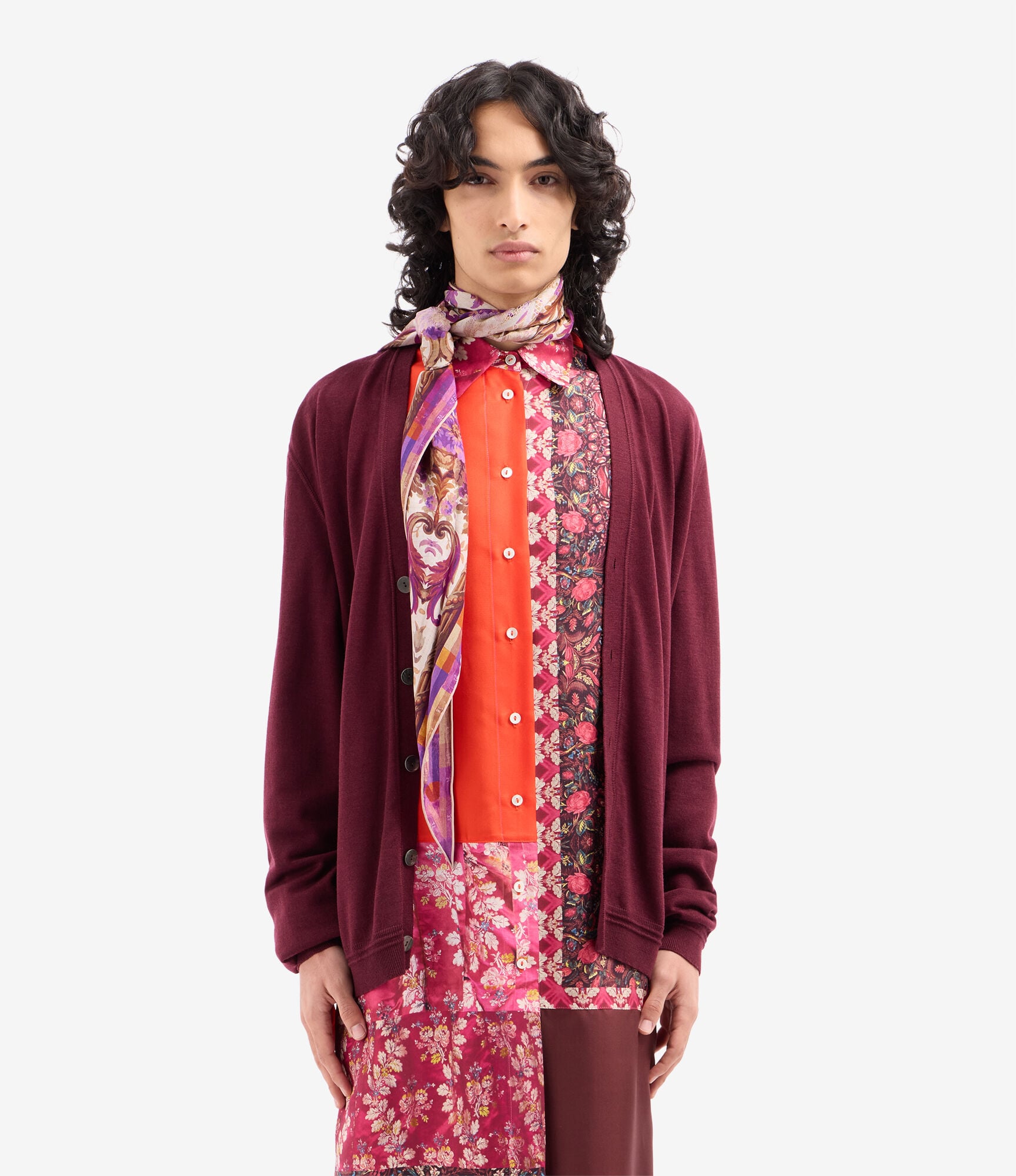 ALOEUW Scarf Silk 65x120 in MALVA | Pierre-Louis Mascia®