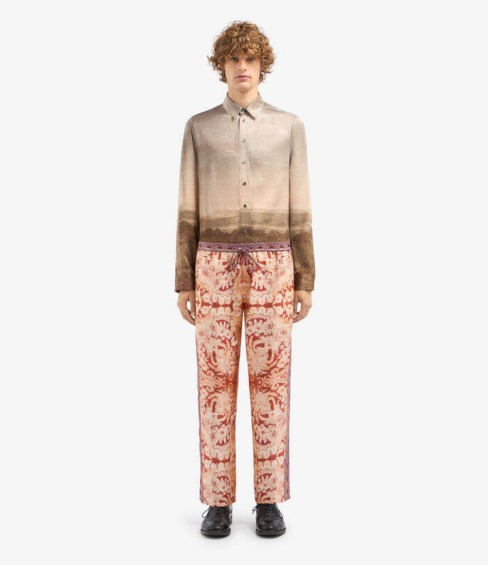 Pierre Louis Mascia ALOE Trousers Silk Multicolor ALOESPT10959SE516277101