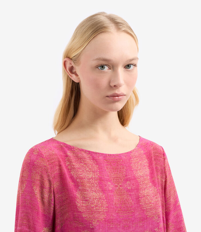 Pierre Louis Mascia TRAPEZIO Dress Silk Multicolor TRAPEZIOSAB12440SE514873101