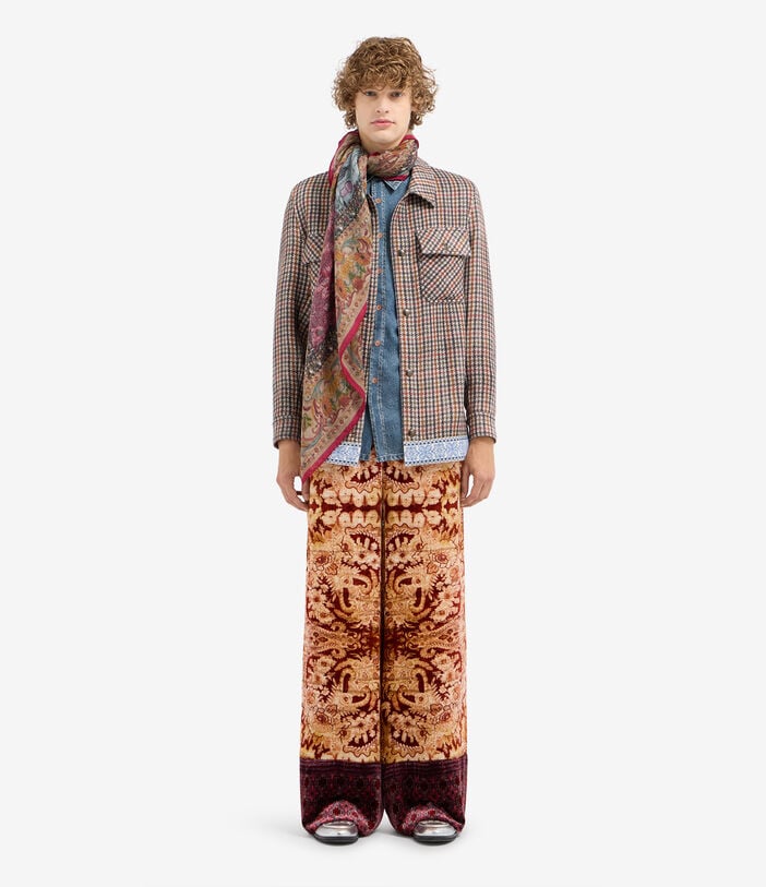 Pierre Louis Mascia KANADA Palazzo Trousers Viscose Silk Pierre Louis Mascia KANADA Palazzo Trousers Viscose Silk Multicolor KANADAPT12599VI516596101