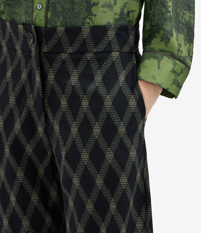 Pierre Louis Mascia DYLAN Palazzo Trousers Virgin wool Multicolor DYLANSPT12471WV143900101