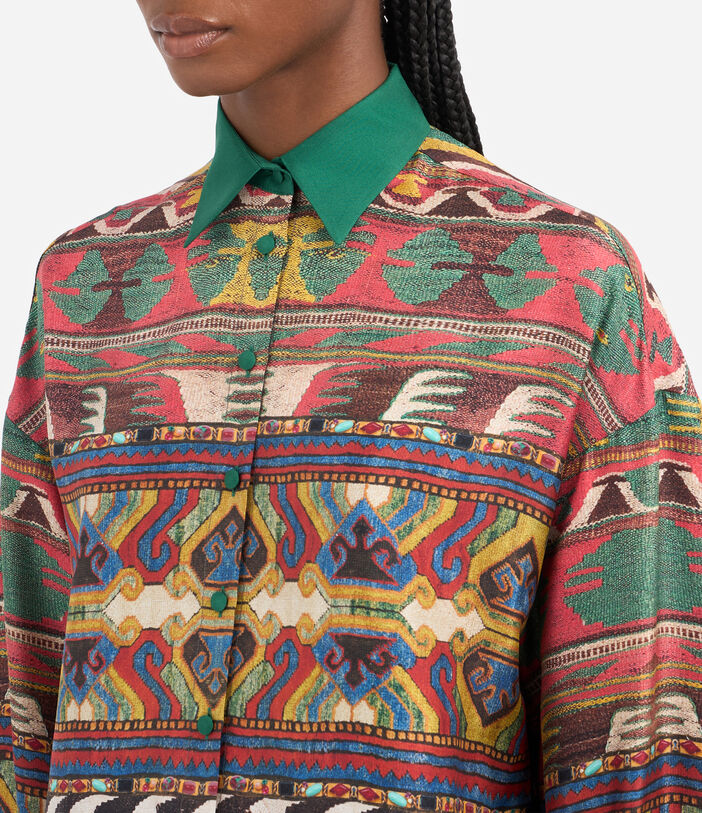 Pierre Louis Mascia CIALDA Longsleeve Shirt Silk Multicolor CIALDASCML12049SE513251101