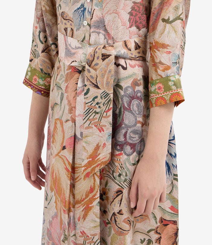 Pierre Louis Mascia ALOE Shirt Dress Silk ARAZZO ALOESAB11899SE516288101