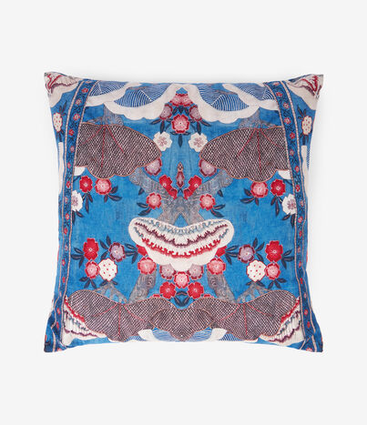 Pierre Louis Mascia PRIMULA Floral Cushion Cotton Linen 90x90 Multicolor PRIMULAS040X040CU065CO512848101