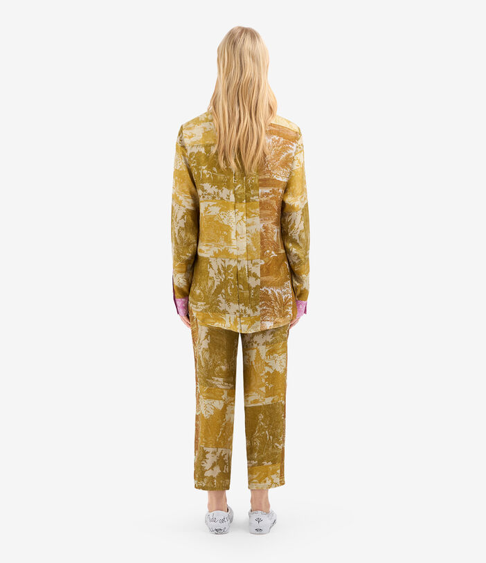 Pierre Louis Mascia ALOE Longsleeve Shirt Silk MUSTARD ALOESCML12451SE515024101