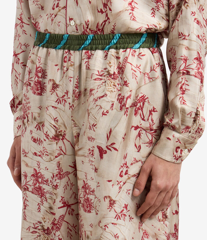 Pierre Louis Mascia CIALDA Palazzo Trousers Silk Multicolor CIALDASPT10766SE511963101