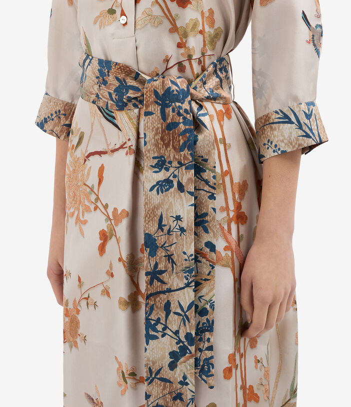Pierre Louis Mascia ALOE Shirt Dress Silk ECRU ALOESAB11899SE515616101
