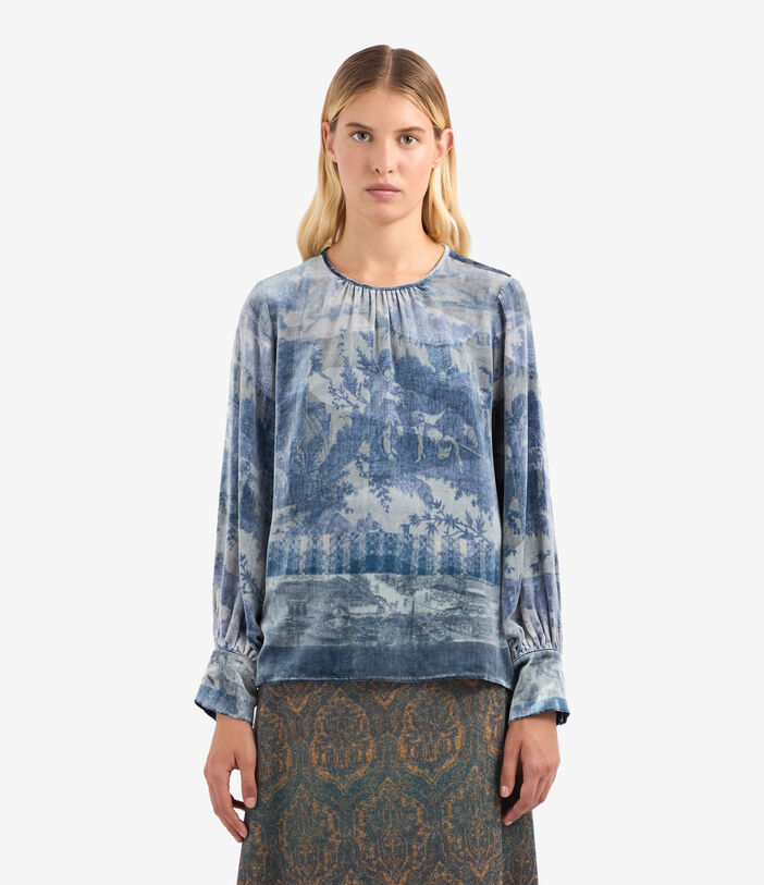 Pierre Louis Mascia KANPUR Longsleeve Shirt Viscose Silk Multicolor KANPURSVCML11947VI513605101