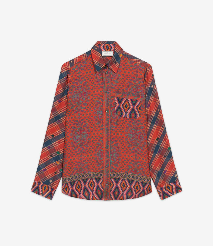 Pierre Louis Mascia ALOE Longsleeve Shirt Silk Multicolor ALOESCML12255SE513245101