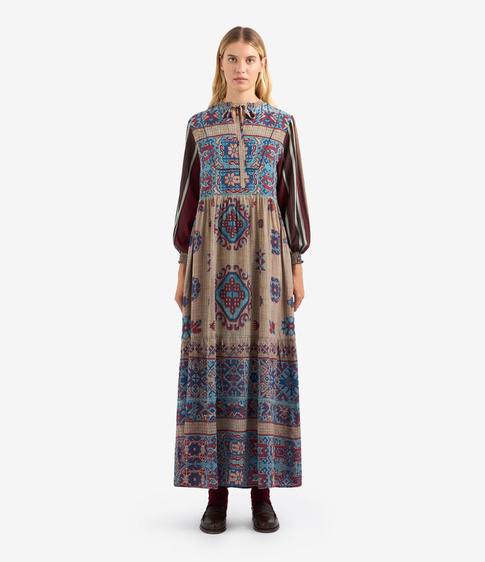Pierre Louis Mascia BRULE Shirt Dress Silk Multicolor BRULESAB12182SE513335101