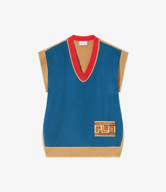 Pierre Louis Mascia TRICOT Gilet Wool Cashmere Multicolor TRICOTGLPNB002WOCAMAVIO