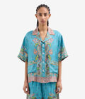 Pierre Louis Mascia ALOE Shortsleeve Shirt Silk CELESTE ALOESCMC11927SE518124101