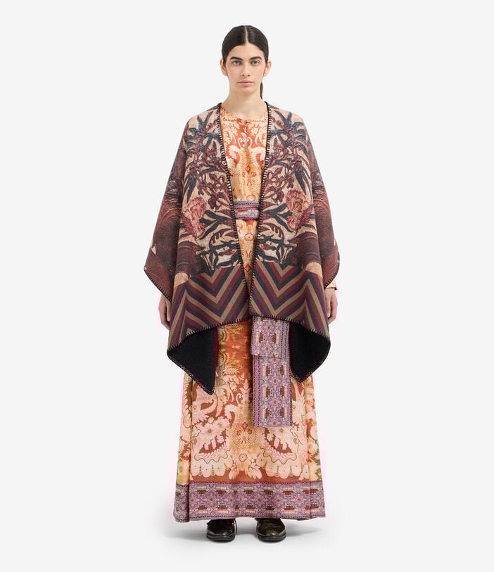 Pierre Louis Mascia PANCAKE Poncho Cape Wool Pierre Louis Mascia PANCAKE Poncho Cape Wool Multicolor PANCAKESGAPH006WO516618101