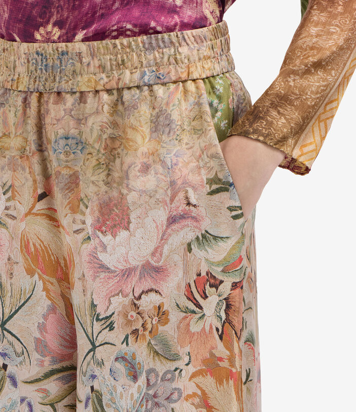 Pierre Louis Mascia ALOE Palazzo Trousers Silk Pierre Louis Mascia ALOE Palazzo Trousers Silk Multicolor ALOESPT12450SE516279101