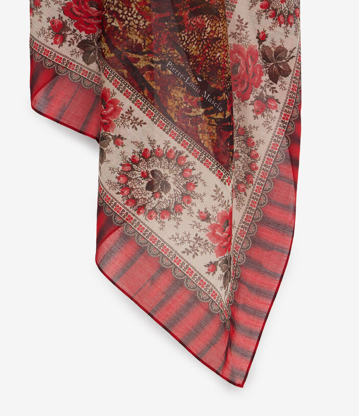 Pierre Louis Mascia HAWNBCI Shawl Scarf Cotton Silk 135x190 PARCHMENT HAWNBCISW135X190PCO51432210130