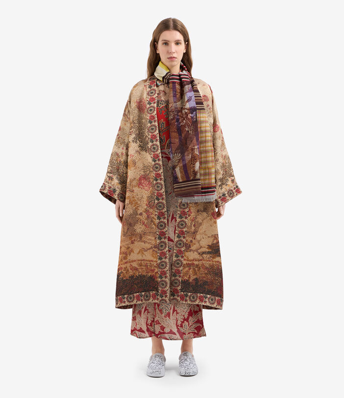 Pierre Louis Mascia TRAPEZIO Shirt Dress Silk SPICE RED TRAPEZIOSAB12434SE515053101