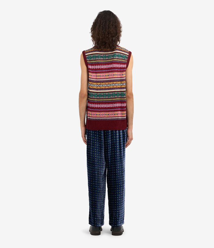 Pierre Louis Mascia TRICOT Gilet Acetate Multicolor TRICOTGLPLP326AC2BORDEAUX