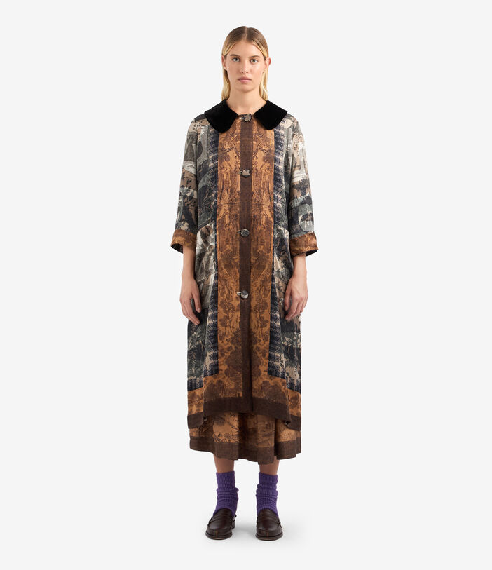 Pierre Louis Mascia ADANA Coat Silk Multicolor ADANACPT12261SE513382101