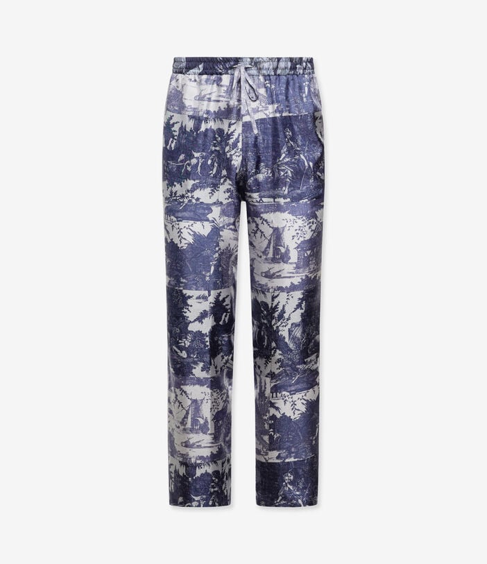 Pierre Louis Mascia ALOE Trousers Silk INDACO ALOESPT10959SE518112102