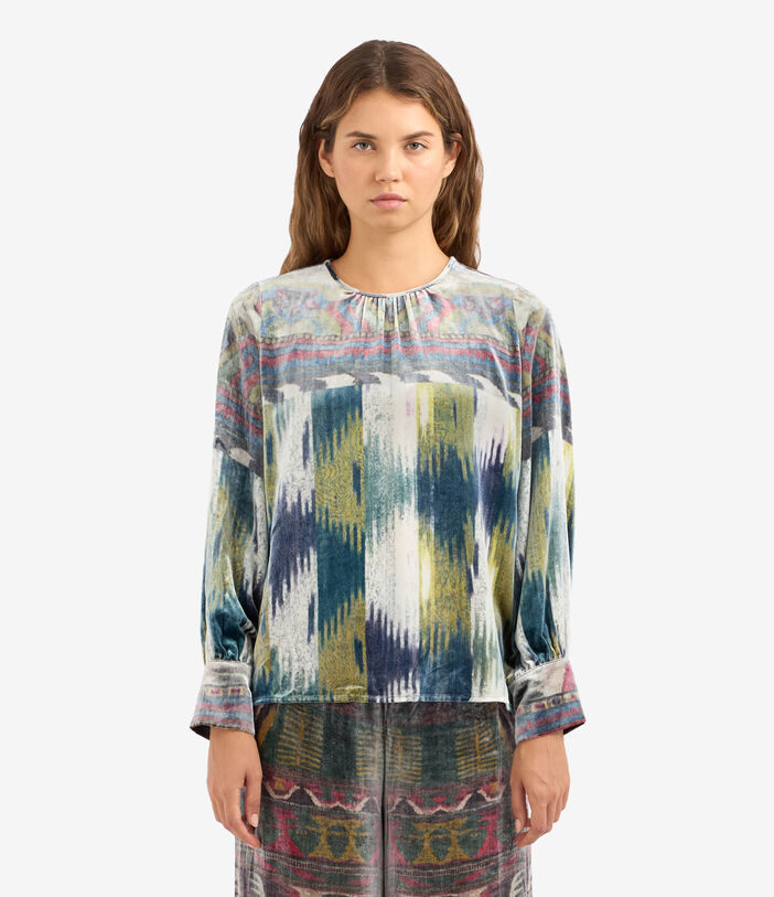 Pierre Louis Mascia KANPUR Longsleeve Shirt Viscose Silk Multicolor KANPURSVCML11947VI513603101