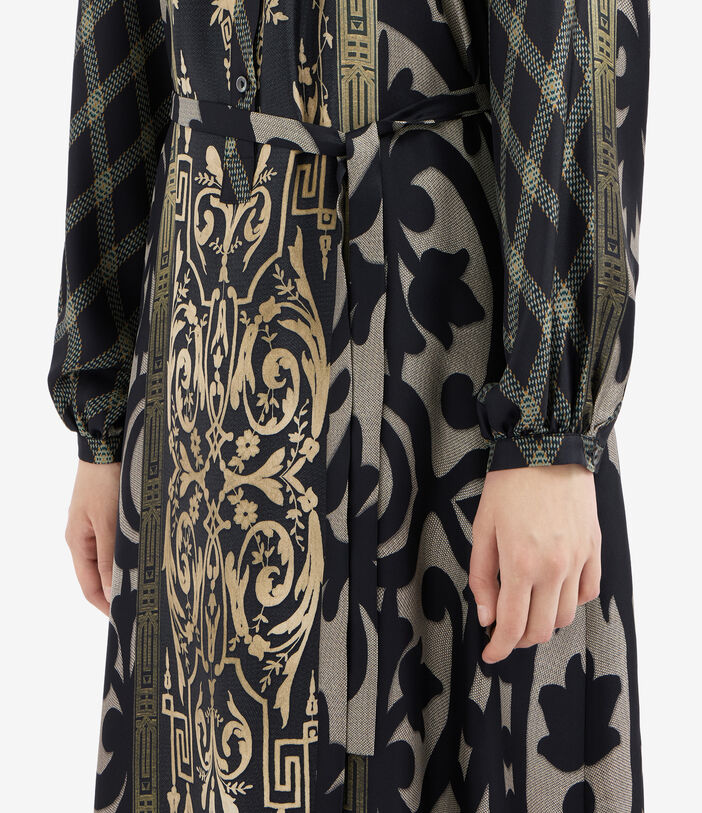 Pierre Louis Mascia ALOE Shirt Dress Silk Multicolor ALOESAB11524SE516371101