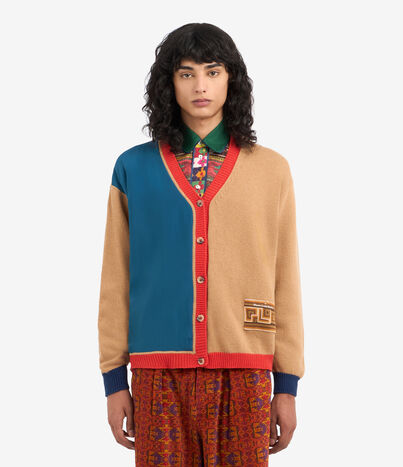 Pierre Louis Mascia TRICOT Cardigan Wool Cashmere Multicolor TRICOTCARPNB001WOCAMAVIO