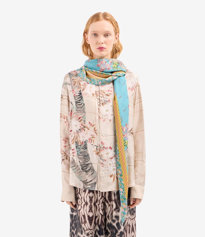 Pierre Louis Mascia ALOEUW Scarf Silk 65x120 CELESTE ALOEUWSW065X120LMFSE517551101