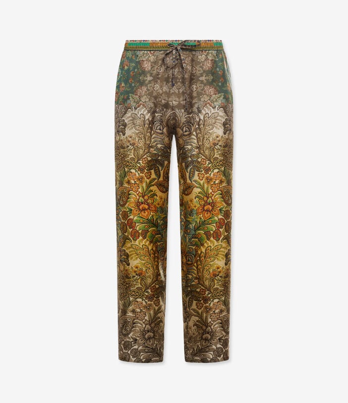 Pierre Louis Mascia ALOE Trousers Silk GIARDINO BOTANICO ALOESPT10959SE517910101