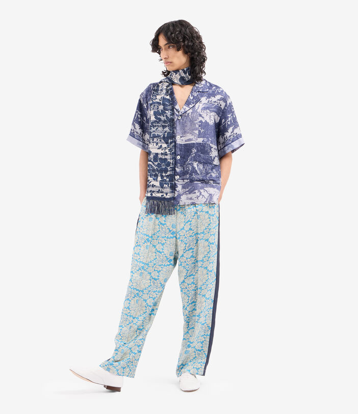 Pierre Louis Mascia FANCY Trousers Silk AZZURRO CIELO FANCY2SPT12815SE518339101