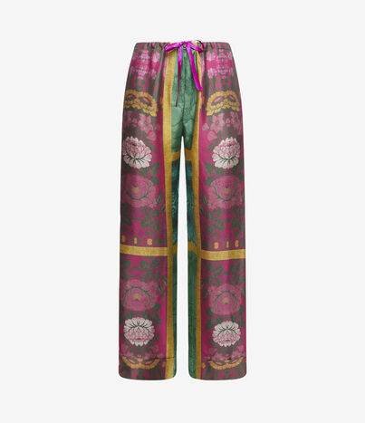 Pierre Louis Mascia CIALDA Trousers Silk Multicolor CIALDASPT12173SE511855101
