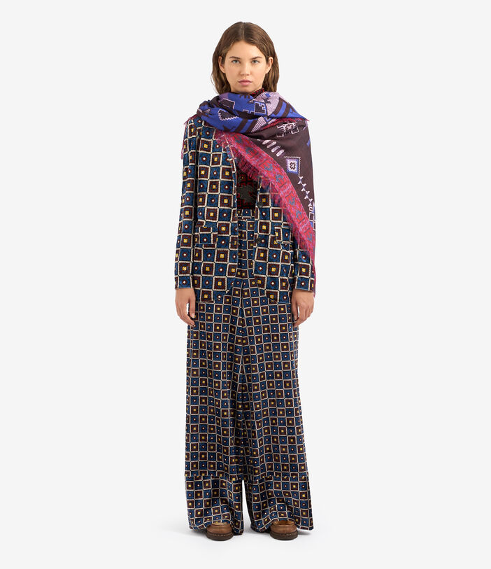 Pierre Louis Mascia RANAT Palazzo Trousers Polyester Multicolor RANATSPT12054PL139852101