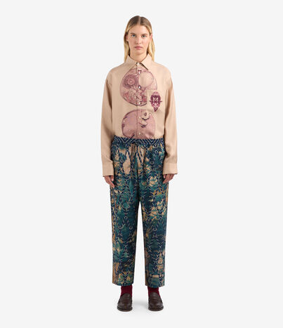 Pierre Louis Mascia ALOE Trousers Silk Multicolor ALOESPT10959SE513573101