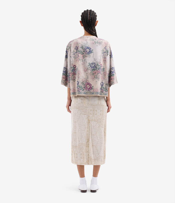 Pierre Louis Mascia ADANASTR Shortsleeve Shirt Silk CENERE ROSATA ADANASTRSVCMC10471SE518204101