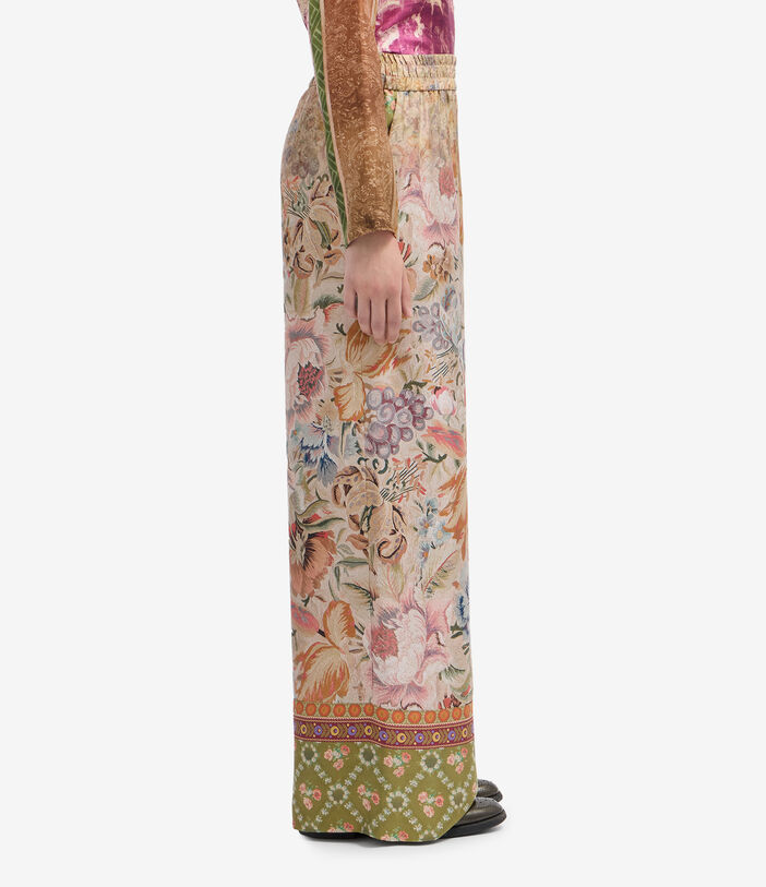 Pierre Louis Mascia ALOE Palazzo Trousers Silk Pierre Louis Mascia ALOE Palazzo Trousers Silk Multicolor ALOESPT12450SE516279101