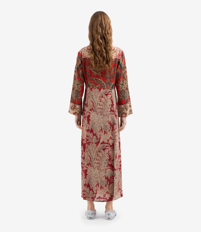 Pierre Louis Mascia TRAPEZIO Shirt Dress Silk SPICE RED TRAPEZIOSAB12434SE515053101