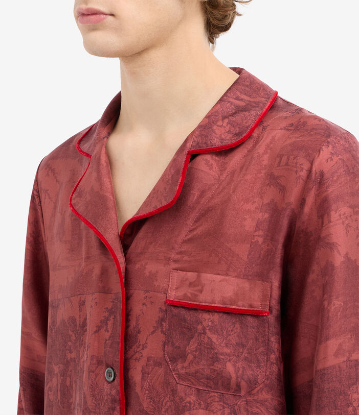 Pierre Louis Mascia ALOEGUM Longsleeve Shirt Silk TERRACOTTA ALOEGUMSCML12600SE516069105