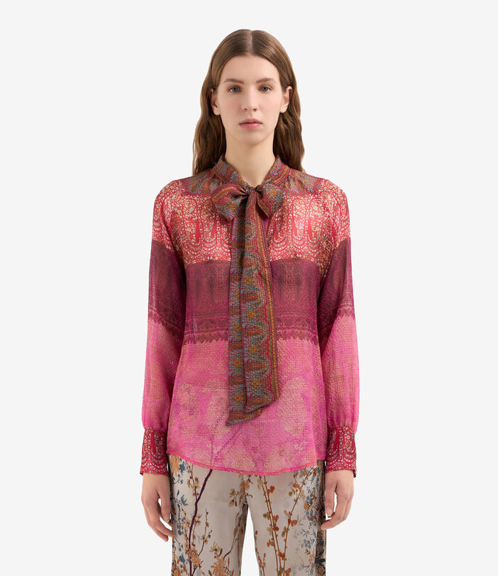 Pierre Louis Mascia LEANDRO Longsleeve Shirt Silk FUCHSIA LEANDROSPPCML12361SE514744101