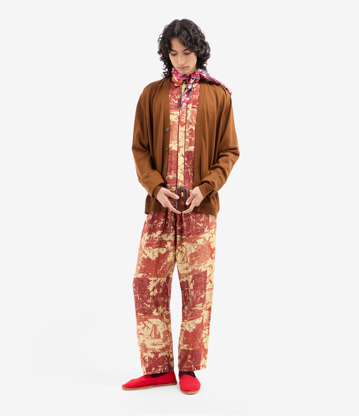 Pierre Louis Mascia TRICOT Cardigan Wool LITOGRAFIA CARAMELLO TRICOTCARPNM101WO143901109