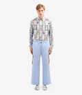 Pierre Louis Mascia ALOTHO Trousers Cotton Silk LIGHT BLUE - ECRU ALOTHOPT12453CO514857101