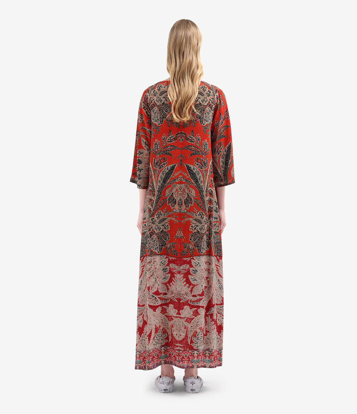 Pierre Louis Mascia TRAPEZIO Dress Silk SPICE RED TRAPEZIOSAB12440SE514874101