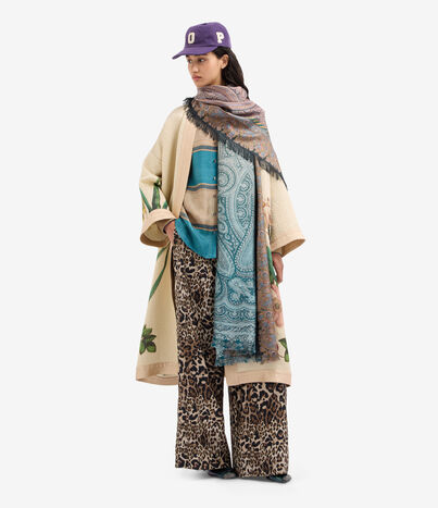 Pierre Louis Mascia PAX Kimono Wool Silk INTARSIO NOTTURNO PAXSWKM12187WO519109101